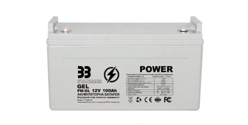 АКУМУЛЯТОР ГЕЛЕВИЙ LPM-GEL 12V 100 AH 33 POWER