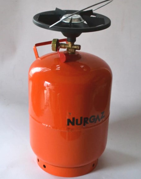 Газовий балон NURGAZ 12,5 л. (5кг.), з пальником